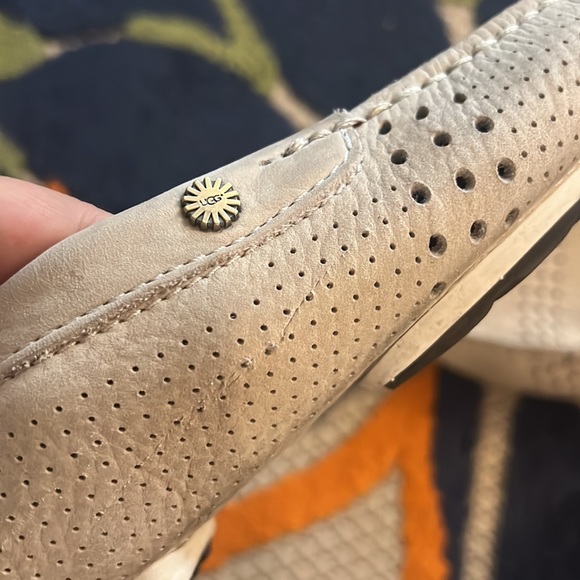 UGG Men's Bel Air Venetian Perf Leather Driving Moc Loafers - Picture 2 of 5